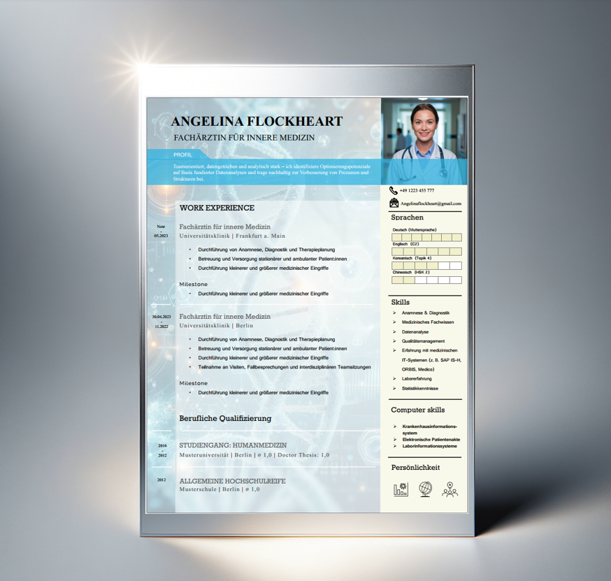 CV 4_Medizinisches Design_template_(Deutsch)