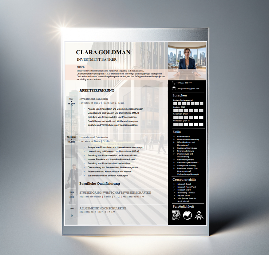 CV 6_Investment Banker_template(Deutsch)