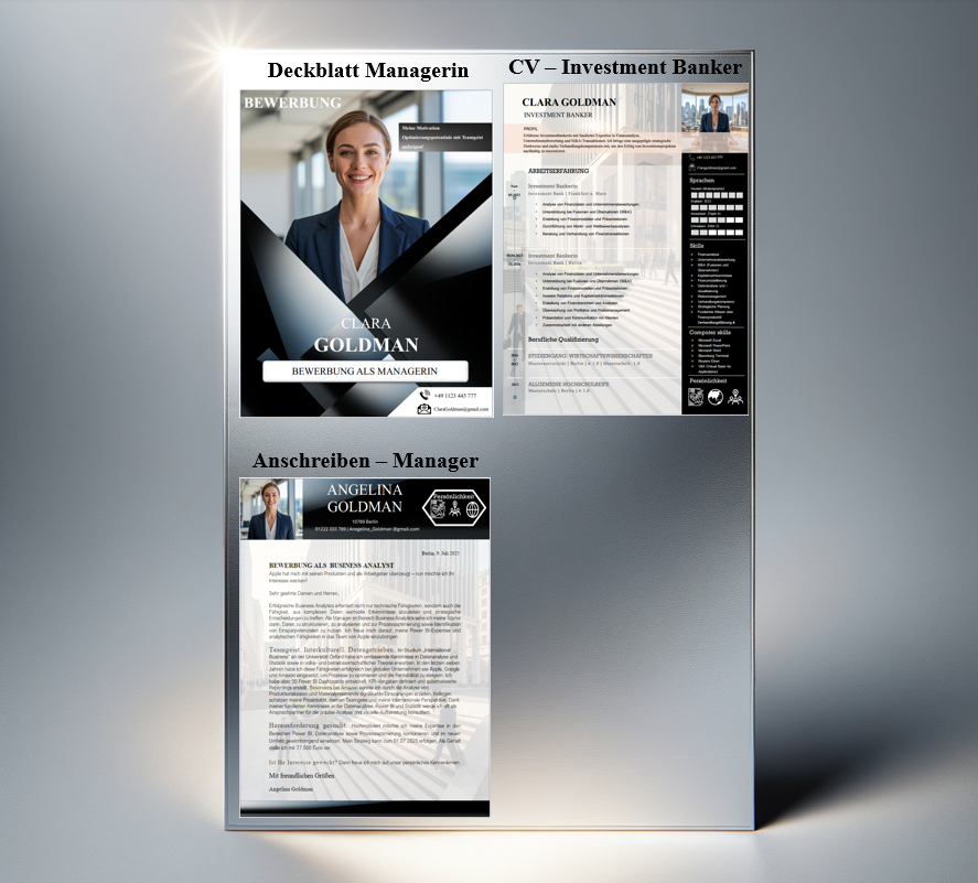 Bundle 2 – Investment Banker Templates (Resume + Cover Letter + Cover Page)