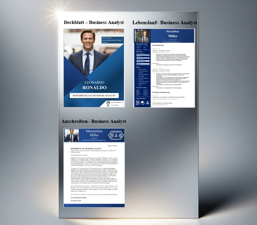Bundle 4 – Business Analyst Templates (Resume + Cover Letter + Cover Page)