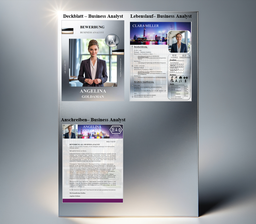 Bundle 5 – Business Analyst Templates (Resume + Cover Letter + Cover Page)